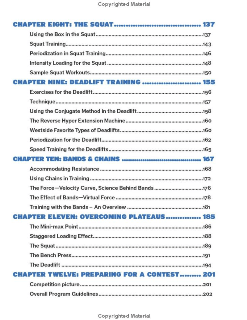 Westside Barbell - The Book Of Methods